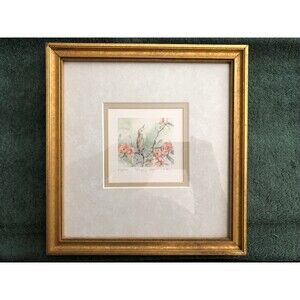 Susanne Riva "Singing Wren" Framed 10x11